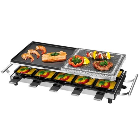 Proficook gril à raclette 2-en-1 pc-rg 1144 1700 w