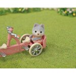 Sylvanian families - les freres et soeurs husky et leur tandem