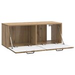 vidaXL Meuble TV mural 78 5 x 31 x 30 cm Chêne artisanal