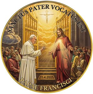 Pièce de monnaie en Argent 1 Dollar g 31.1 (1 oz) Millésime 2025 PAPAE FRANCISCI