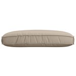 vidaXL Coussin pour assise de palette Taupe 120 x 80 x 12 cm