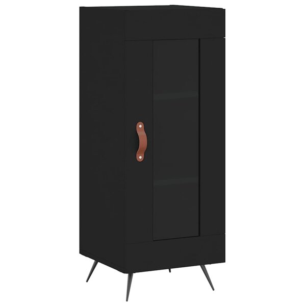 vidaXL Buffet Noir 34 5x34x90 cm Bois d'ingénierie