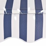 vidaXL Auvent manuel rétractable avec LED 100 cm Bleu et blanc