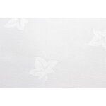 Serviette blanche en coton motif feuille de lierre 550 x 550 mm - lot de 10 - mitre -  - coton 550x550xmm