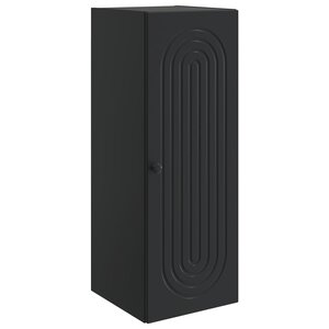 vidaXL Armoire Murale Noir 33 x 34 5 x 90 cm Bois d'ingénierie