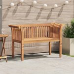 vidaXL Banc 127.5x52x80 cm en bois massif de teck
