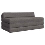 vidaXL Canapé-lit pliable Gris clair 120 x 60 x 49 cm Tissu
