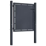 vidaXL Portail de jardin Acier 100 x 100 cm Anthracite