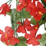 vidaXL Guirlandes de fleurs de Noël 3 Pièces rouge 85 cm