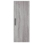 vidaXL Buffet haut Sonoma gris 34 5x34x180 cm Bois d'ingénierie
