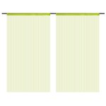 vidaXL Rideau en fils 2 Pièces 100 x 250 cm Vert