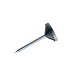 Boîte De 100 Épingles À Tête Plate Unie - Hauteur De Pointe 8mm - 5mm De Diamètre - Noir - Exacompta