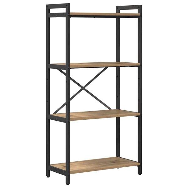vidaXL Bibliothèque chêne artisanal 60 x 30 x 118 cm Bois d'ingénierie