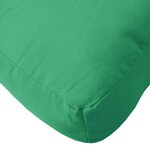 vidaXL Coussin de palette vert 50x40x12 cm tissu