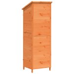 vidaXL Abri de jardin Marron 59 x 56 x 176 cm Bois de Sapin Massif
