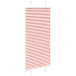 vidaXL Store plissé rose 55x150 cm largeur du tissu 54 4 cm polyester