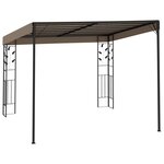 vidaXL Belvédère mural 3x3x2 5 m Taupe