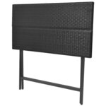 vidaXL Ensemble à manger d'extérieur pliable 7Pièces Acier Résine tressée