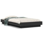 vidaXL Cadre de lit sans matelas noir 90x190 cm