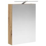 vidaXL Armoire Miroir de Salle de Bain Chêne artisan 50 x 14 5 x 70 cm