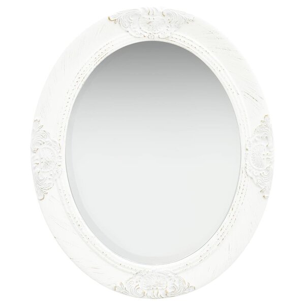 vidaXL Miroir mural style baroque 50x60 cm Blanc