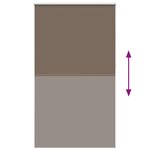 vidaXL Store enrouleur occultant café 140x210cm largeur du tissu