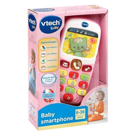 Vtech baby - baby smartphone bilingue rose - jouet bébé - La Poste