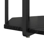 vidaXL Ensemble de tables d'appoint 2 Pièces Chêne noir 50 x 50 x 50.5 cm