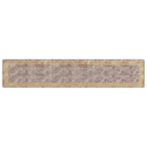 vidaXL Coureur de Tapis MARSA Gris 80 x 400 cm Polyester et PVC