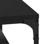 vidaXL Table basse Chêne noir 80 x 50 x 40 cm Bois d'ingénierie