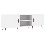 vidaXL Meuble TV blanc 150x30x50 cm bois d'ingénierie
