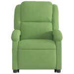 vidaXL Fauteuil de massage inclinable Vert clair Velours