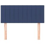 vidaXL Tête de lit Bleu 80x5x78/88 cm Tissu