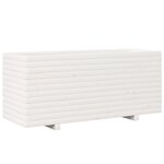 vidaXL Jardinière blanc 110x40x49 5 cm bois de pin massif