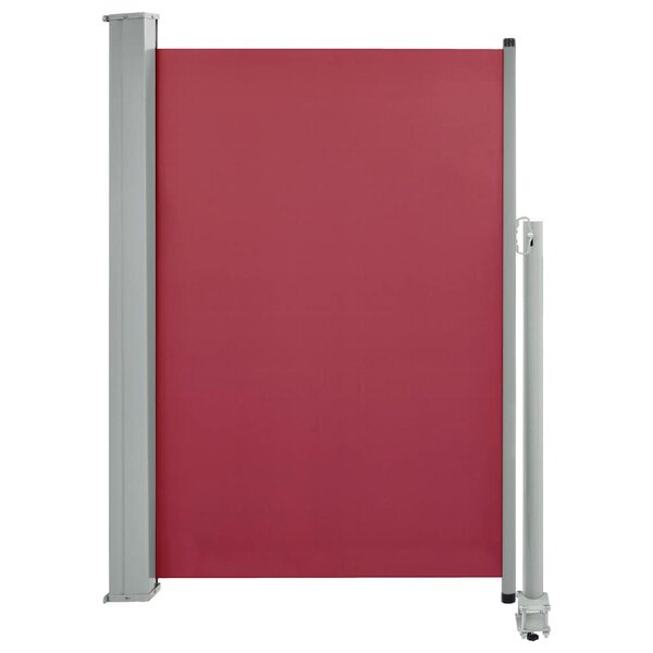 vidaXL Auvent latéral rétractable de patio 120x300 cm Rouge