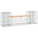 vidaXL Banc de jardin design gabion 183x41x60 5 cm bois massif douglas
