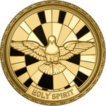 Monnaie HOLY SPIRIT 1/200 Oz Or 5000 Francs Chad (PRÉCOMMANDE)