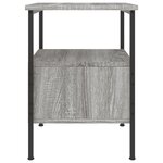 vidaXL Table de chevet sonoma gris 34x36x50 cm bois d'ingénierie
