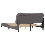 vidaXL Cadre de lit sans matelas gris 160x200 cm similicuir