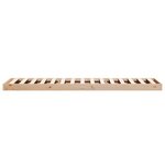 vidaXL Cadre de lit surélevé Naturel 90 x 210 cm Bois de pin massif