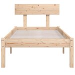 vidaXL Cadre de lit sans matelas bois massif 90x200 cm
