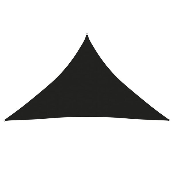 vidaXL Voile de parasol tissu oxford triangulaire 2 5x2 5x3 5 m noir