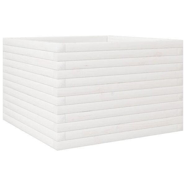 vidaXL Jardinière blanc 70x70x45 5 cm bois de pin massif