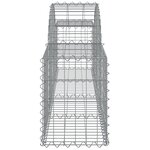 vidaXL Paniers à gabions arqués 25 Pièces 200x30x40/60 cm Fer galvanisé