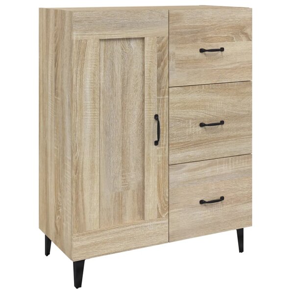 vidaXL Buffet Chêne sonoma 69 5x34x90 cm Bois d'ingénierie