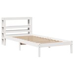 vidaXL Cadre de lit sans matelas blanc 90x200 cm bois de pin massif