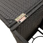 vidaXL Table de couverture de bouteille de propane noir 40x40x60 cm