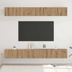 vidaXL Ensemble meuble TV 6 Pièces chêne artisanal 80 x 30 x 30 cm