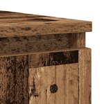 vidaXL Buffet avec tiroirs vieux bois 100 5x35x98 5 cm bois ingénierie