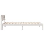 vidaXL Cadre de lit Blanc 90 x 190 cm Bois massif en pin